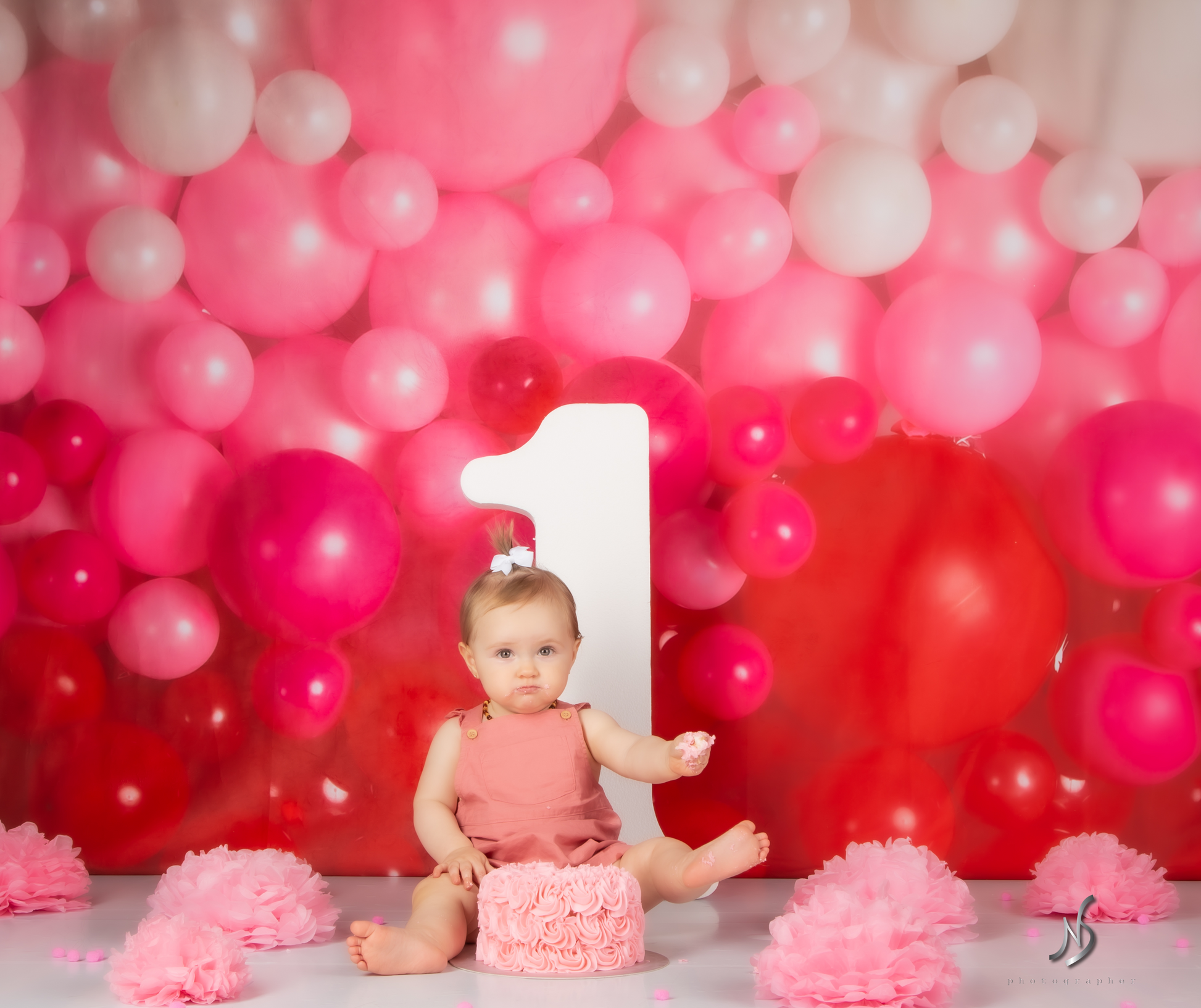 Kate Valentinstag Luftballons Wand Hintergrund für Fotografie von Mandy Ringe - Kate Backdrop.de