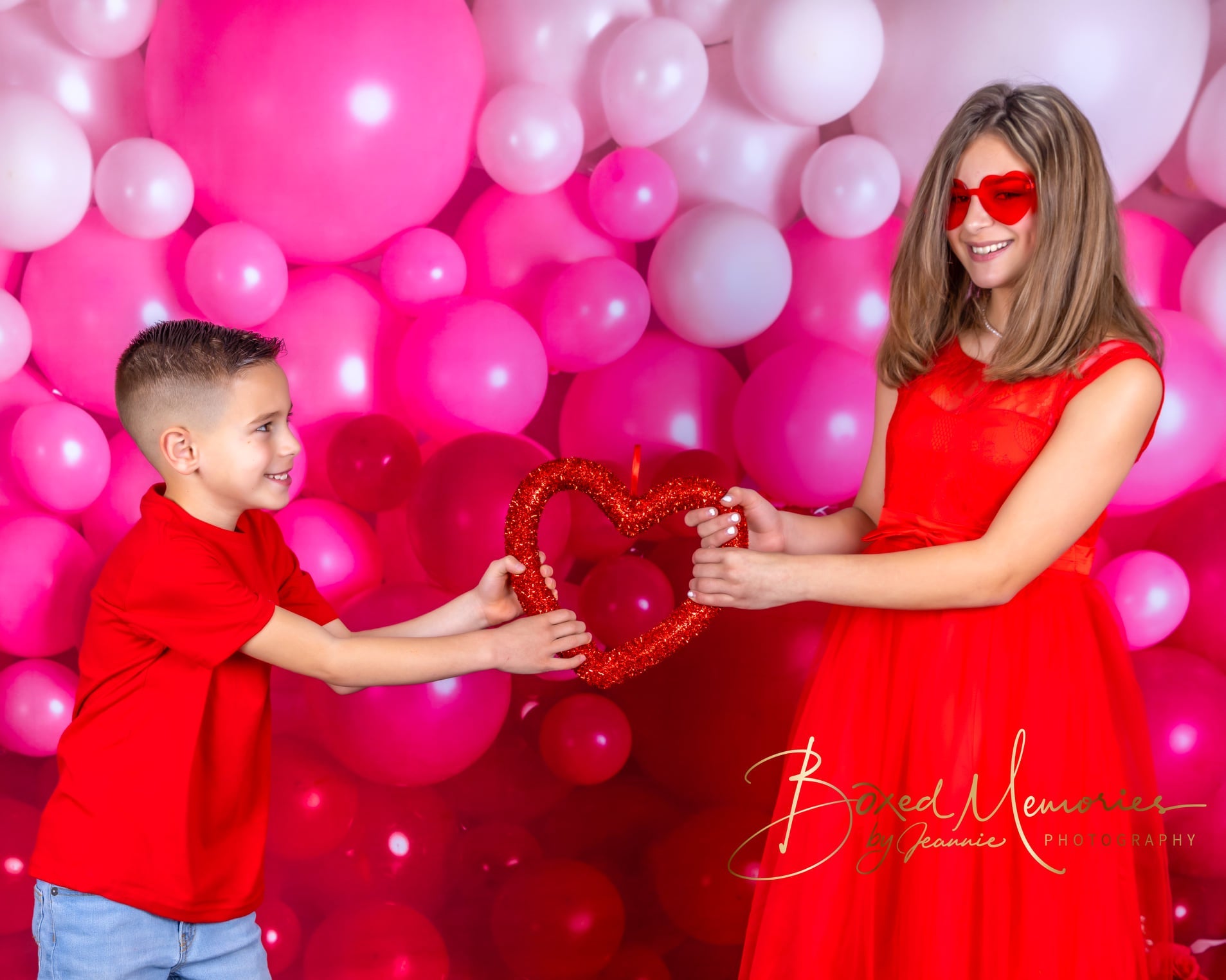 Kate Valentinstag Luftballons Wand Hintergrund für Fotografie von Mandy Ringe - Kate Backdrop.de