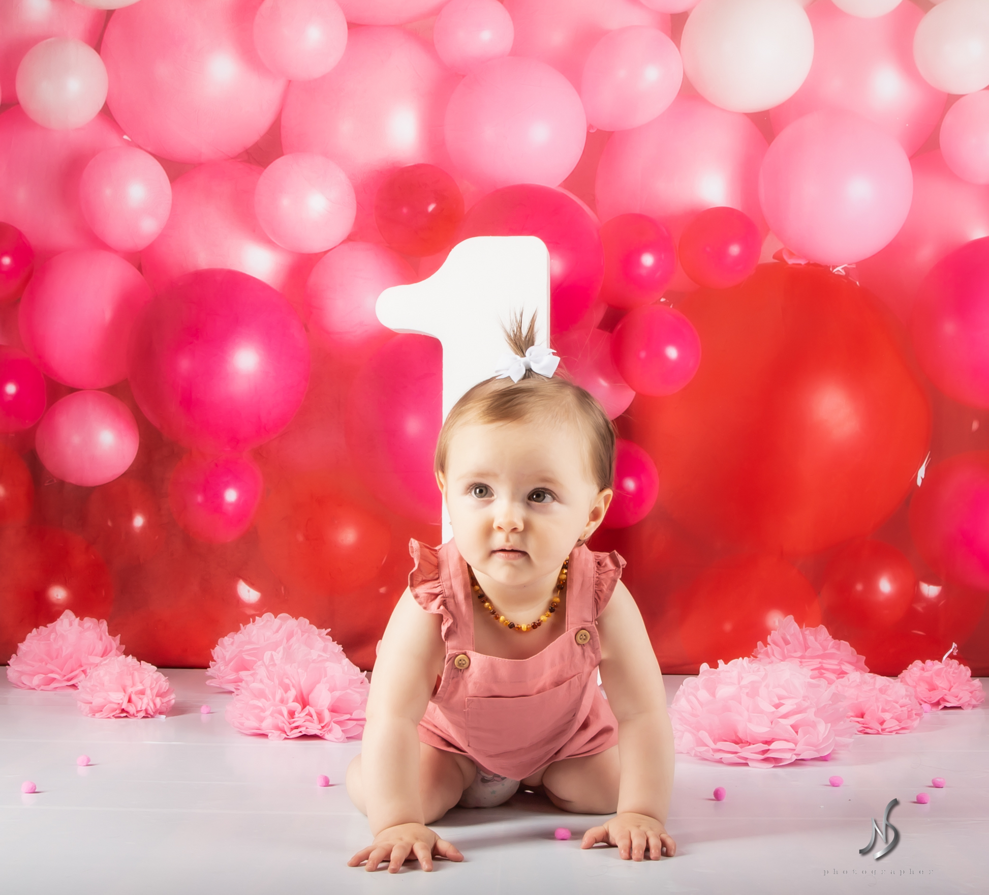 Kate Valentinstag Luftballons Wand Hintergrund für Fotografie von Mandy Ringe - Kate Backdrop.de