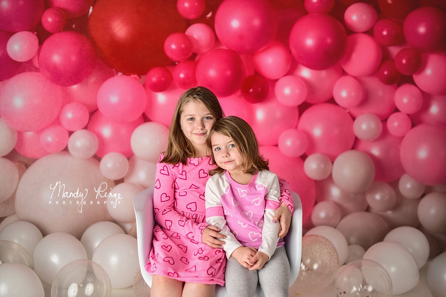 Kate Valentinstag Luftballons Wand Hintergrund für Fotografie von Mandy Ringe - Kate Backdrop.de