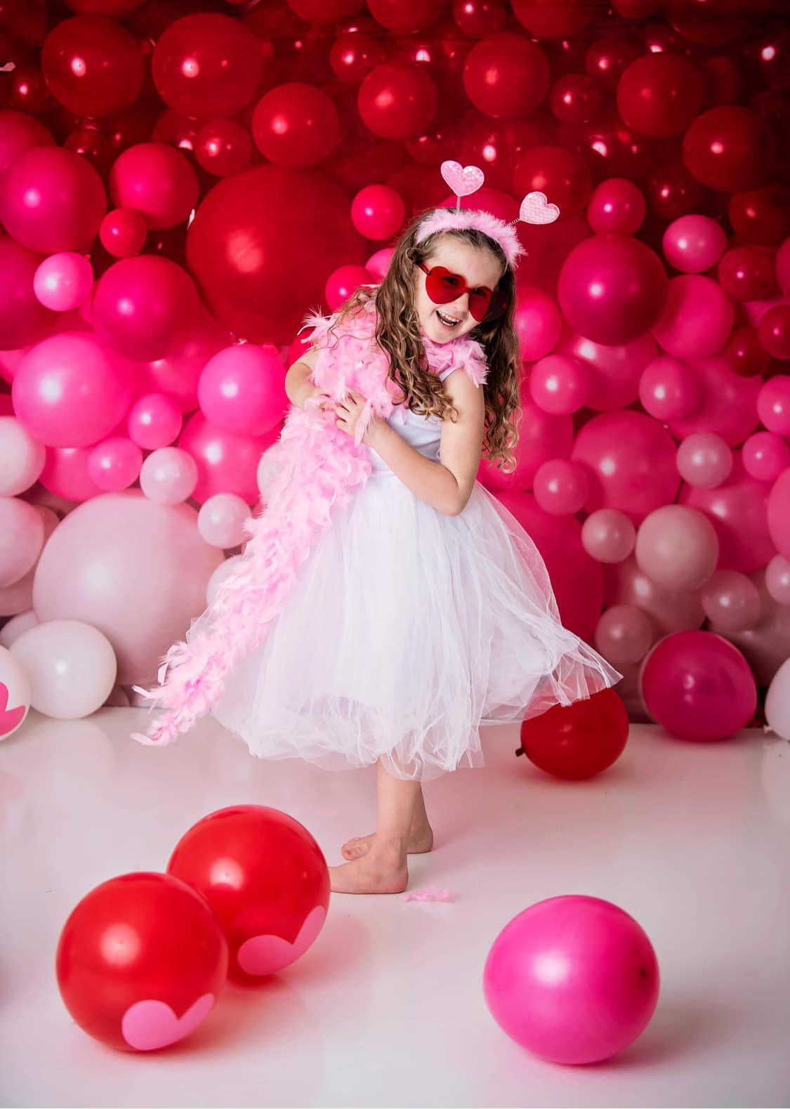 Kate Valentinstag Luftballons Wand Hintergrund für Fotografie von Mandy Ringe - Kate Backdrop.de