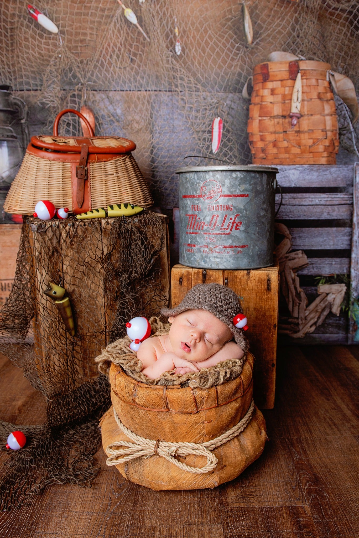 Kate Wood Gone Fishing Backdrop Entworfen von Arica Kirby - Kate Backdrop.de