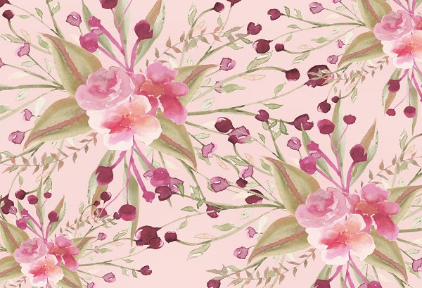 Kate Redberry Flower Backdrop für Fotografie entworfen von Leann West - Kate Backdrop.de