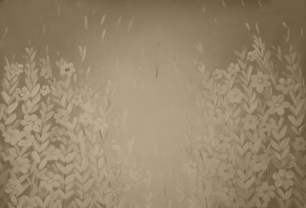 Kate Hintergrund Abstrakte Blumen mit rohem Umber