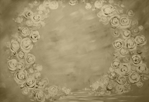 Kate Kranz mit dunklem Tan Backdrop