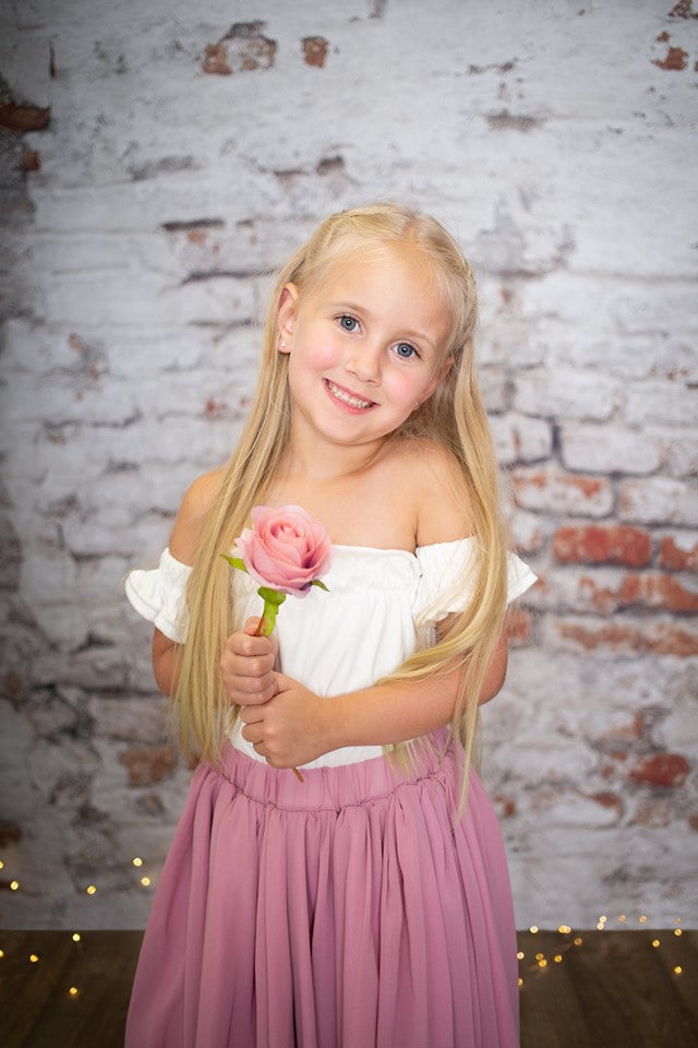 Kate Retro Malen Sie aus Backstein Hintergrund für Fotografie Entworfen von Pine Park Collection - Kate Backdrop.de