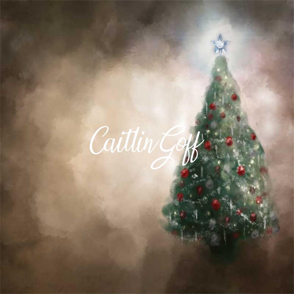 Kate Rustikal Weihnachten Von Braun Hintergrund für Fotografie Entworfen von Modest Brushes - Kate Backdrop.de