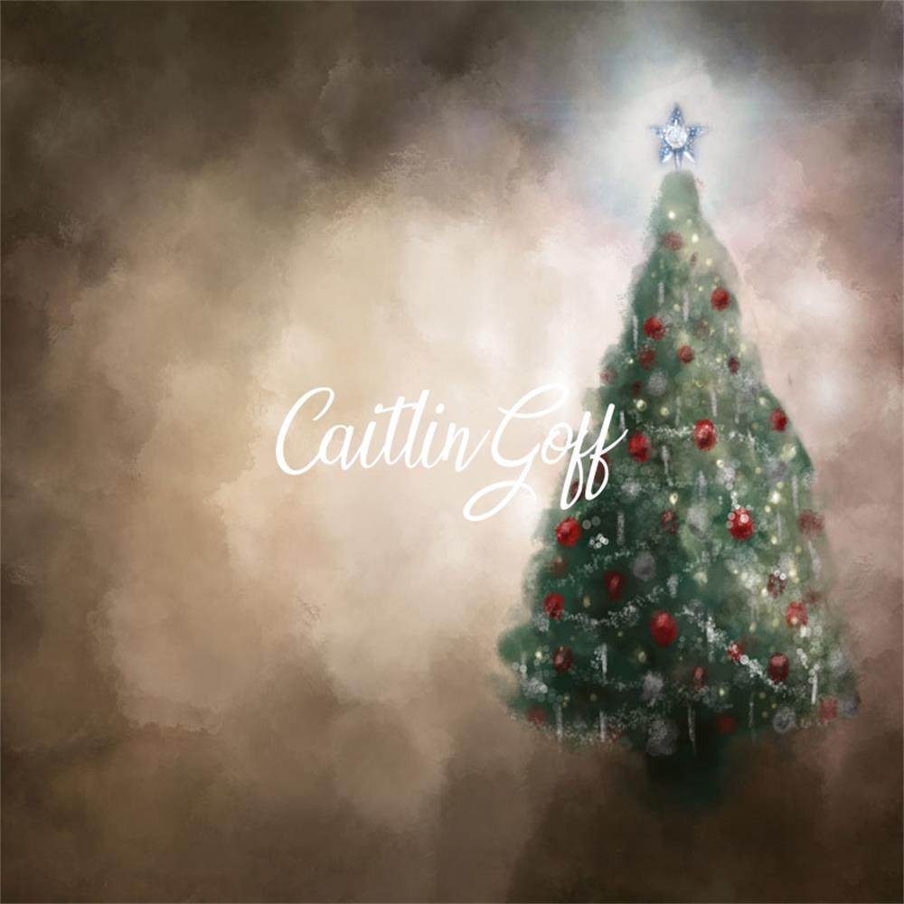 Kate Rustikal Weihnachten Von Braun Hintergrund für Fotografie Entworfen von Modest Brushes - Kate Backdrop.de