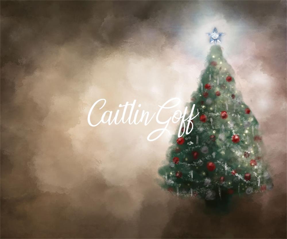 Kate Rustikal Weihnachten Von Braun Hintergrund für Fotografie Entworfen von Modest Brushes - Kate Backdrop.de