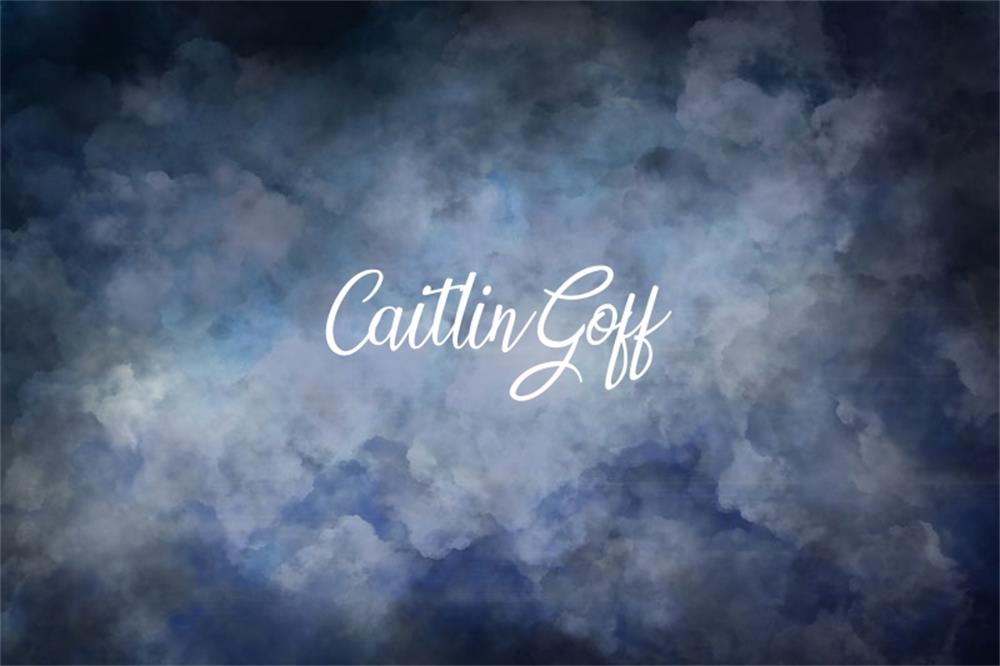 Kate Stürmisch Wolken Dunkel Blau Hintergrund Entworfen von Modest Brushes - Kate Backdrop.de