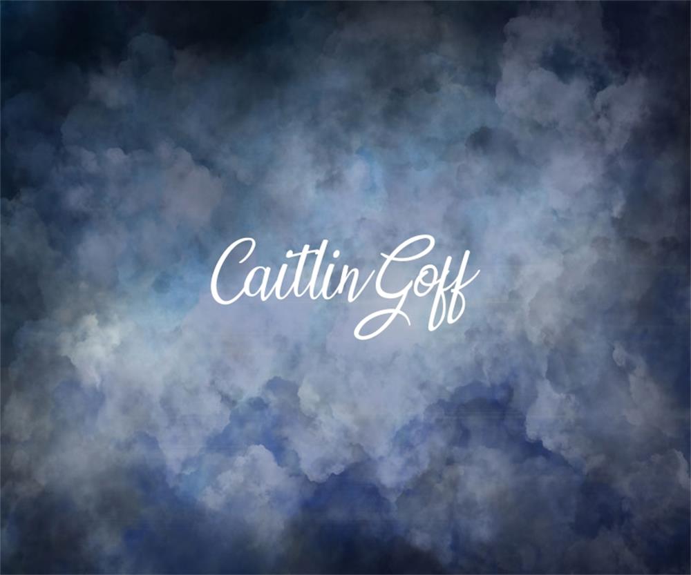 Kate Stürmisch Wolken Dunkel Blau Hintergrund Entworfen von Modest Brushes - Kate Backdrop.de