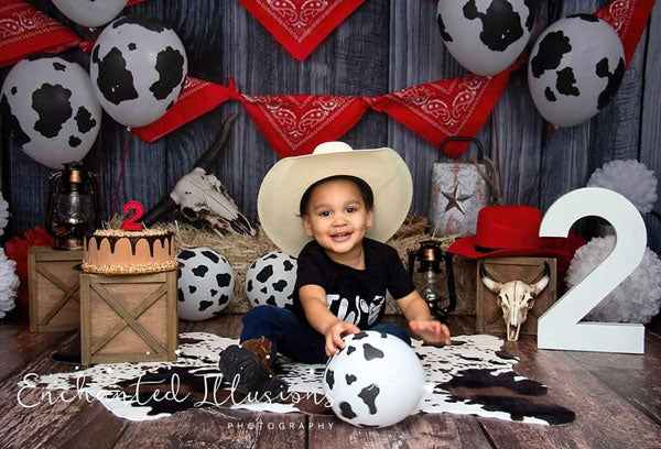 Kate Herbst Cowboy rot Dekorationen Hintergrund - Kate Backdrop.de