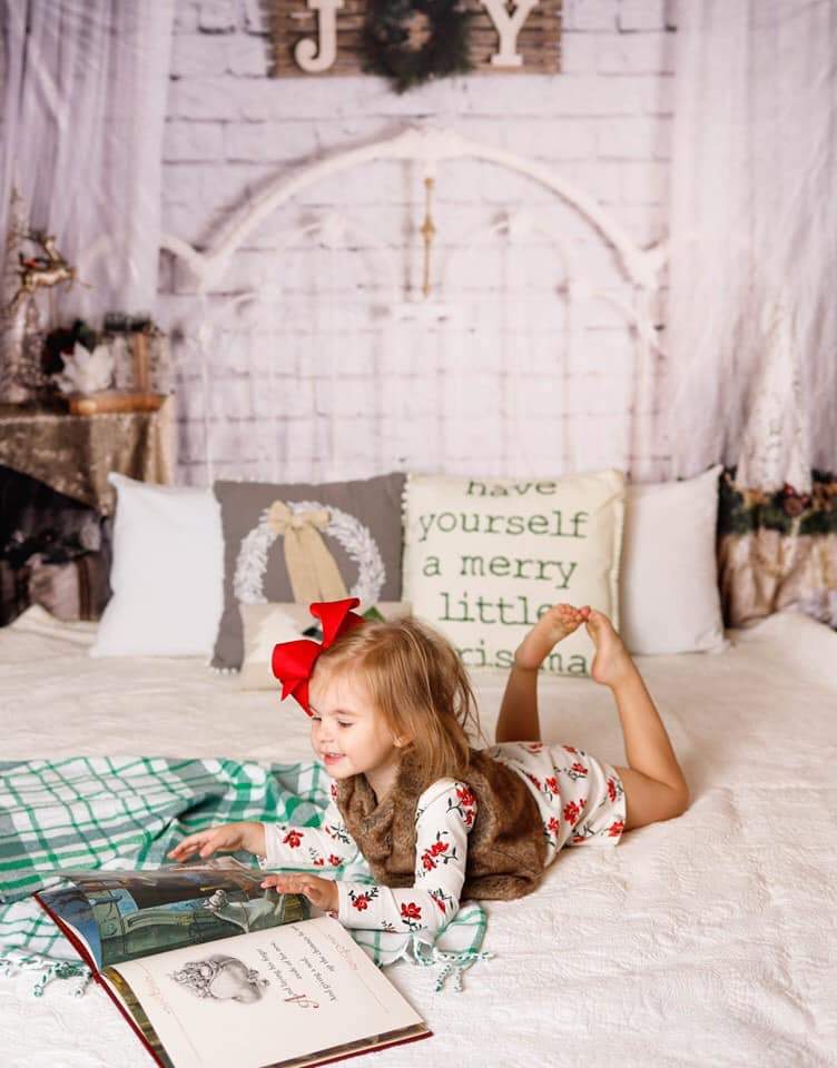 Kate Weihnachten Kopfteil Hintergrund Entworfen von Angela Marie Photography - Kate Backdrop.de