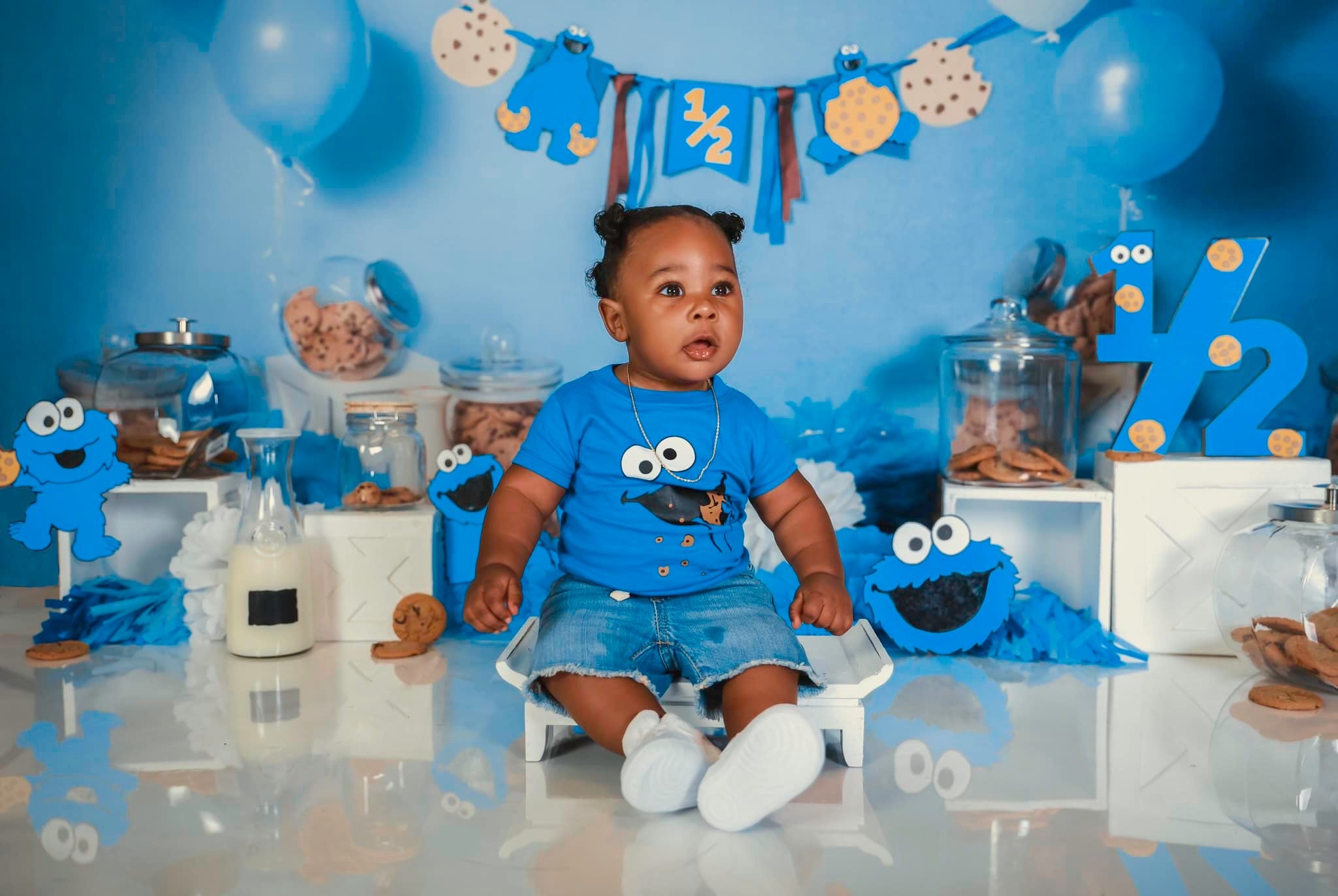 Kate Plätzchen Monster Kinder Hintergrund Geburtstag von Laura Lee Photography - Kate Backdrop.de