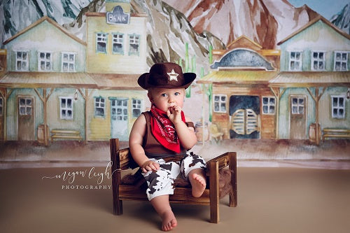 Kate Hintergrund der westlichen Stadt entworfen von Megan Leigh Photography