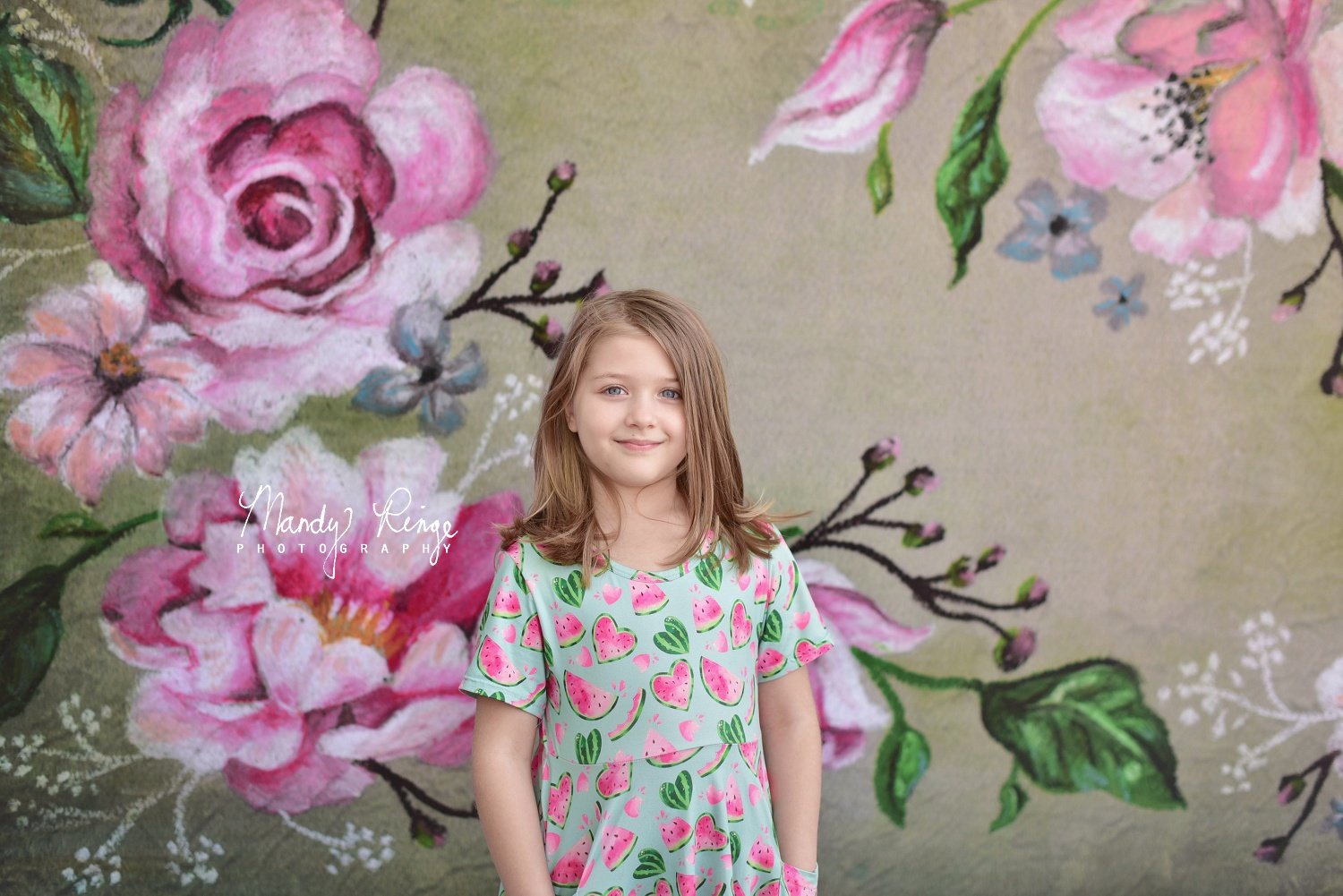 Kate Fine Art Rosa Blumen Hintergrund entworfen von Mandy Ringe Photography - Kate Backdrop.de