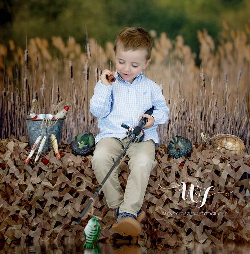 Kate Herbst Schilf Landschaft Hintergrund Entworfen von Pine Park Collection - Kate Backdrop.de