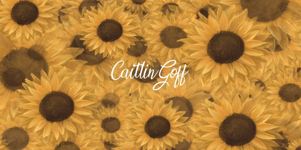 Kate Sonnenblumen Symphonie Hintergrund Entworfen von Modest Brushes - Kate Backdrop.de