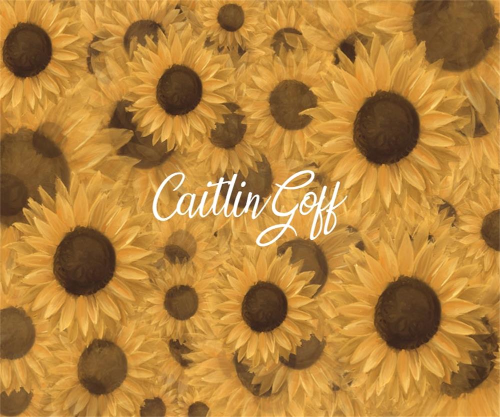 Kate Sonnenblumen Symphonie Hintergrund Entworfen von Modest Brushes - Kate Backdrop.de