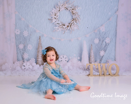 Kate Winter Onederland Schneeflocke Hintergrund Entworfen von Mandy Ringe Photography - Kate Backdrop.de