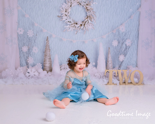 Kate Winter Onederland Schneeflocke Hintergrund Entworfen von Mandy Ringe Photography - Kate Backdrop.de