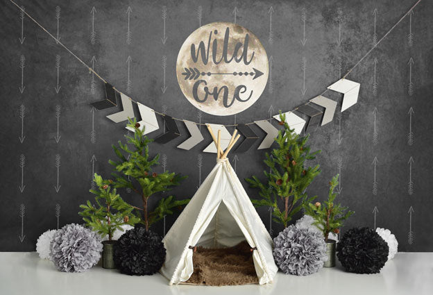Kate Erster Geburtstag eines wilden Jungen Hintergrund Entworfen von Mandy Ringe Photography - Kate Backdrop.de