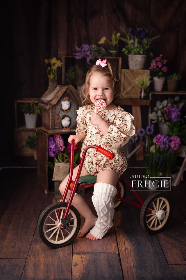 Kate Frühlings Blumenkisten hintergrund für Fotografie Entworfen durch Mandy Ringe Photography - Kate Backdrop.de