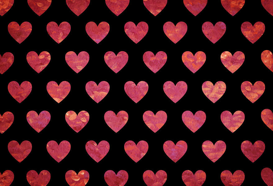 Kate gemaltes Herzmuster Liebe hintergrund für Fotografie Entworfen durch Mandy Ringe Photography - Kate Backdrop.de