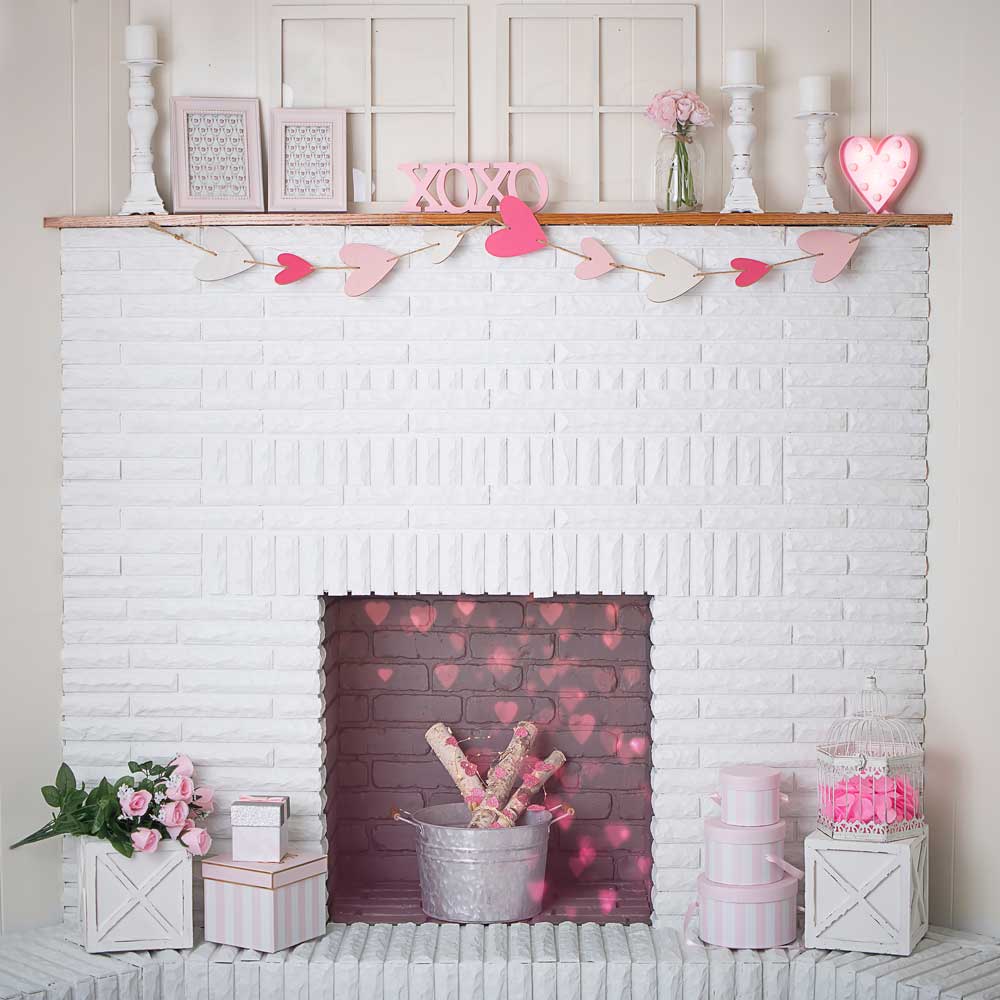 Kate Valentinstag Wand Geschenk Blume Fenster Hintergrund für Fotografie von Erin Larkins - Kate Backdrop.de