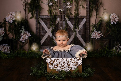 Kate Frühling Tür Manor Hintergrund Entworfen von Megan Leigh Photography - Kate Backdrop.de