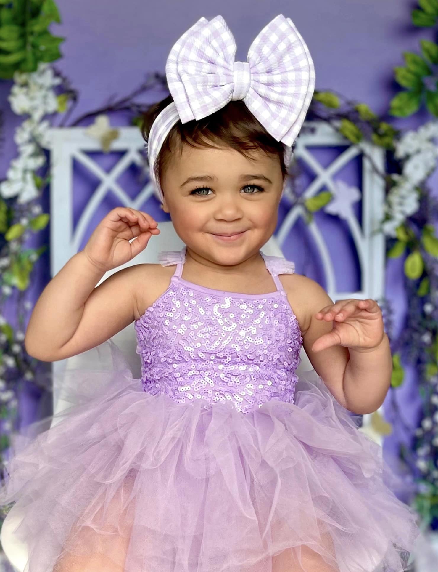 Kate Frühling purpurrot Blumen Hintergrund von Megan Leigh Photography - Kate Backdrop.de