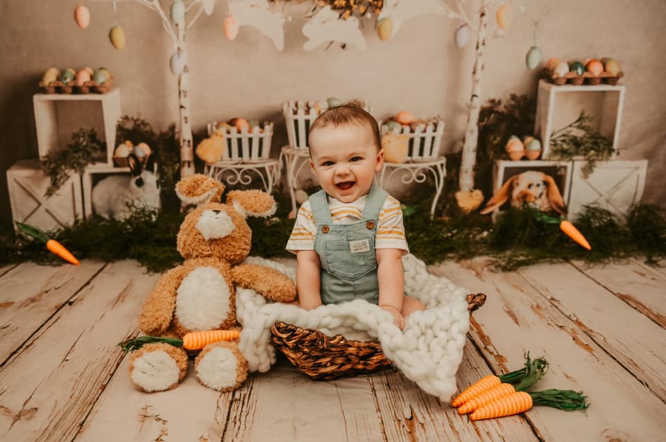 Kate Osterei Bäume Ostern Häschen Hintergrund Entworfen von Mandy Ringe Photography - Kate Backdrop.de