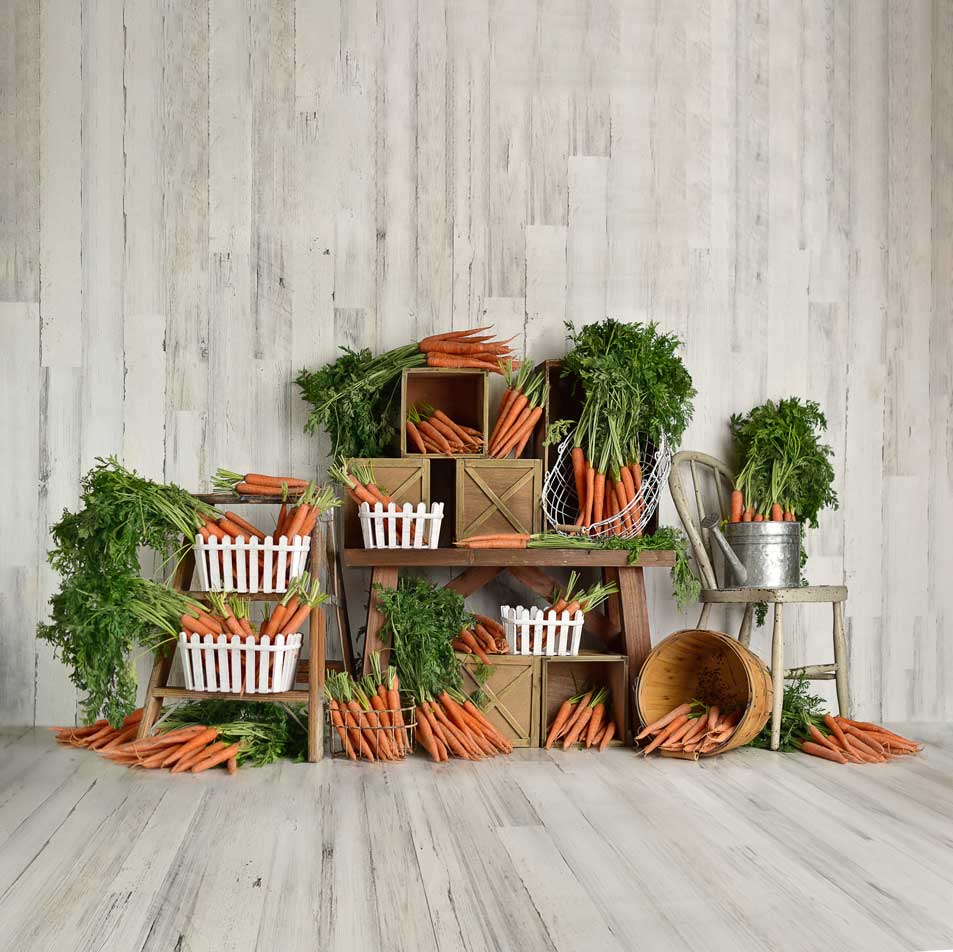 Kate Frühling Karotte grün Hintergrund Entworfen von Mandy Ringe Photography - Kate Backdrop.de