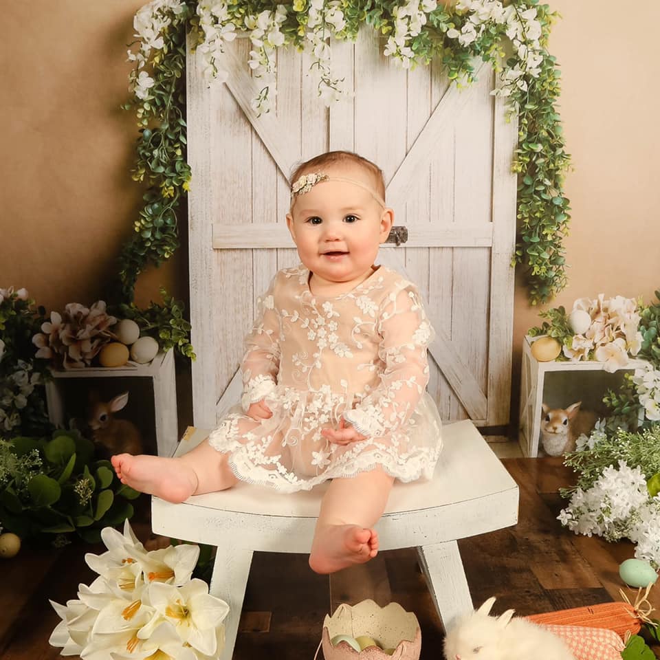 Kate Frühling Tür Hasen Ostern Hintergrund Entworfen von Megan Leigh Photography - Kate Backdrop.de