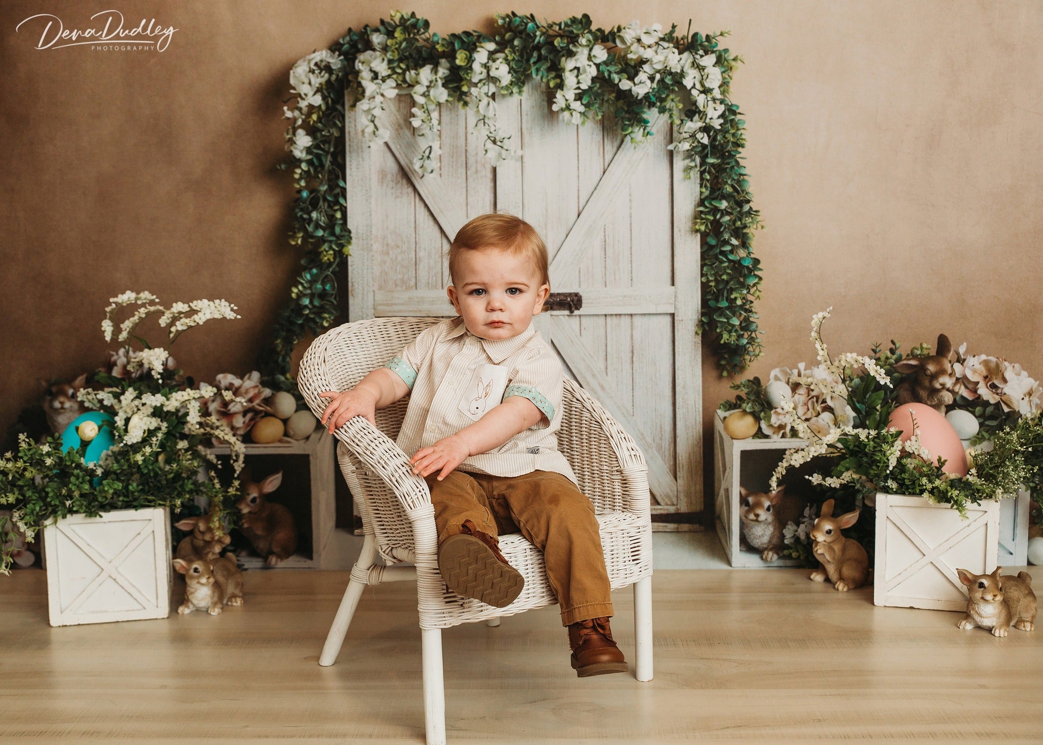 Kate Frühling Tür Hasen Ostern Hintergrund Entworfen von Megan Leigh Photography - Kate Backdrop.de