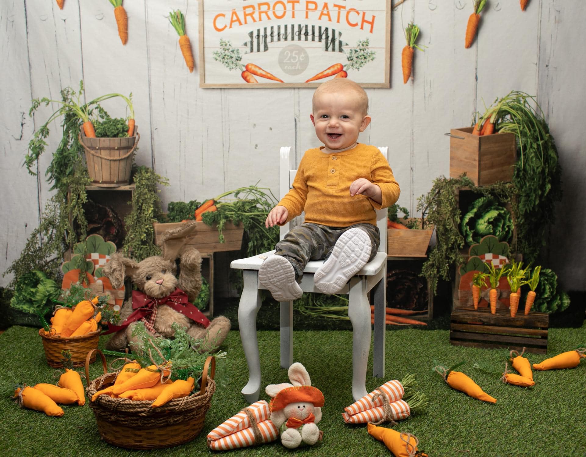 Kate Frühling Karotte Hintergrund Entworfen von Megan Leigh Photography - Kate Backdrop.de