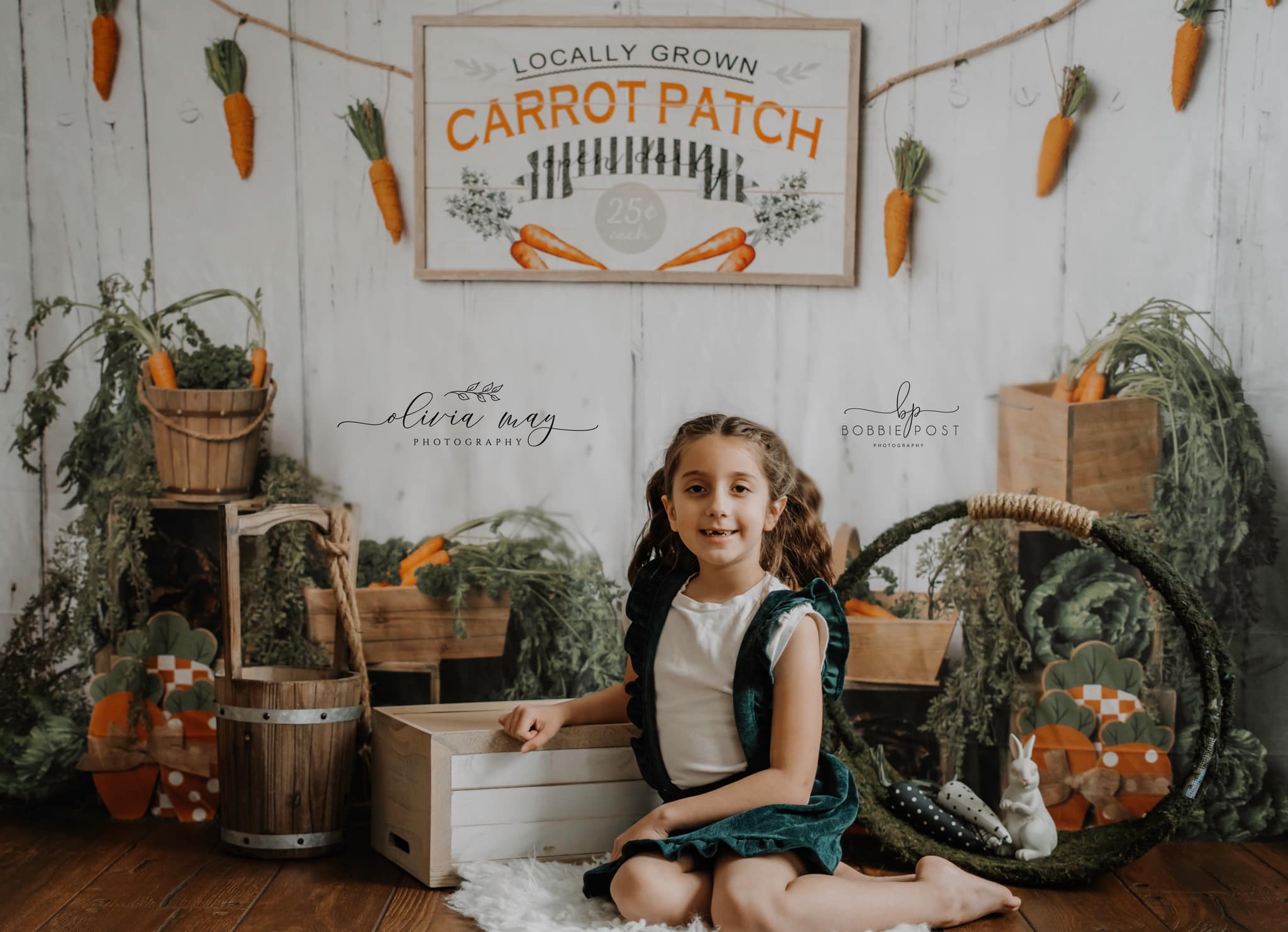 Kate Frühling Karotte Hintergrund Entworfen von Megan Leigh Photography - Kate Backdrop.de