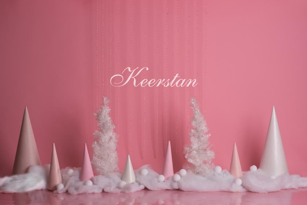 Kate Winter rosa Hintergrund entworfen von Keerstan Photography - Kate Backdrop.de