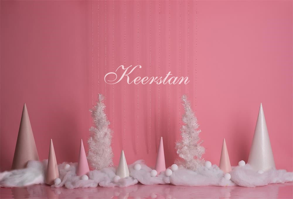 Kate Winter rosa Hintergrund entworfen von Keerstan Photography - Kate Backdrop.de