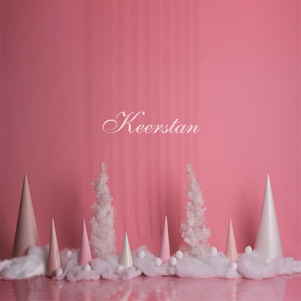 Kate Winter rosa Hintergrund entworfen von Keerstan Photography - Kate Backdrop.de