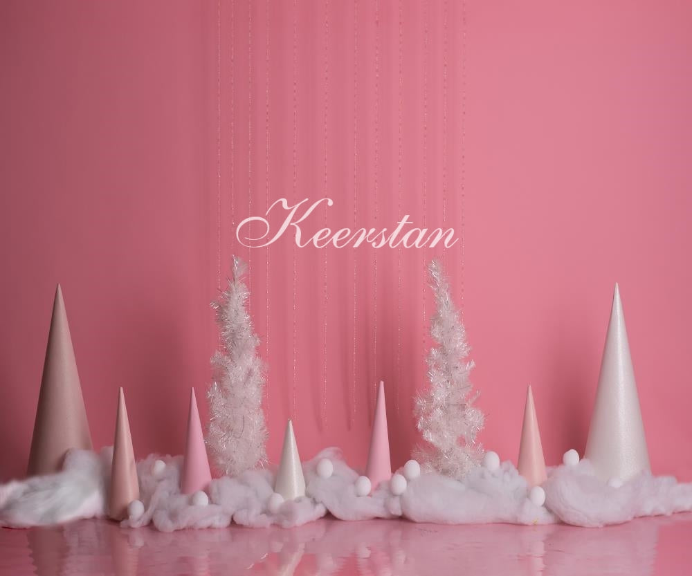 Kate Winter rosa Hintergrund entworfen von Keerstan Photography - Kate Backdrop.de