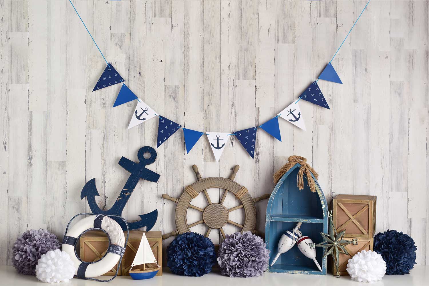 Kate Seemann Junge/ Kinder Nautisch Hintergrund Entworfen von Mandy Ringe Photography - Kate Backdrop.de