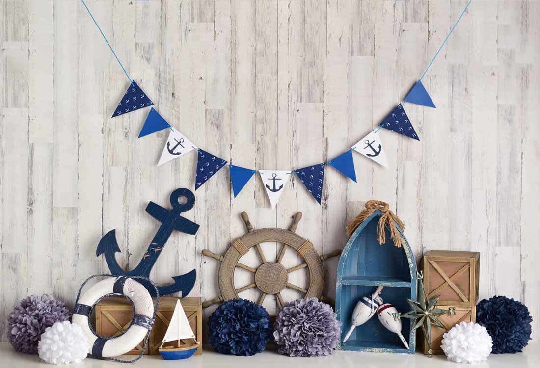 Kate Seemann Junge/ Kinder Nautisch Hintergrund Entworfen von Mandy Ringe Photography - Kate Backdrop.de