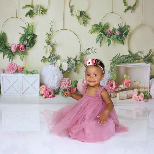 Kate Boho Frühling Blumenreifen Hintergrund Entworfen von Mandy Ringe Photography - Kate Backdrop.de