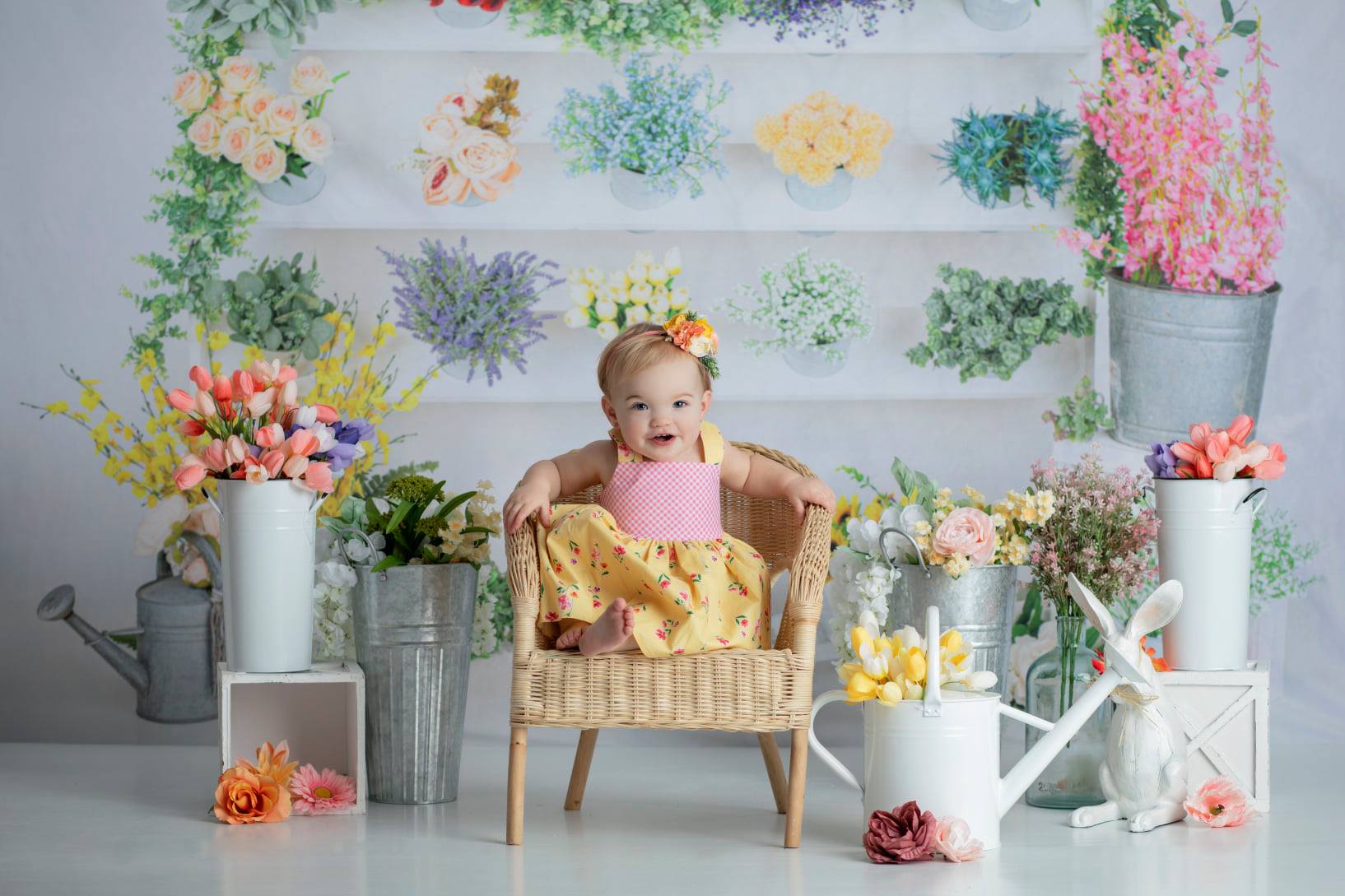 Kate Blumen Geschäft Frühling Hintergrund von Moements Photography - Kate Backdrop.de