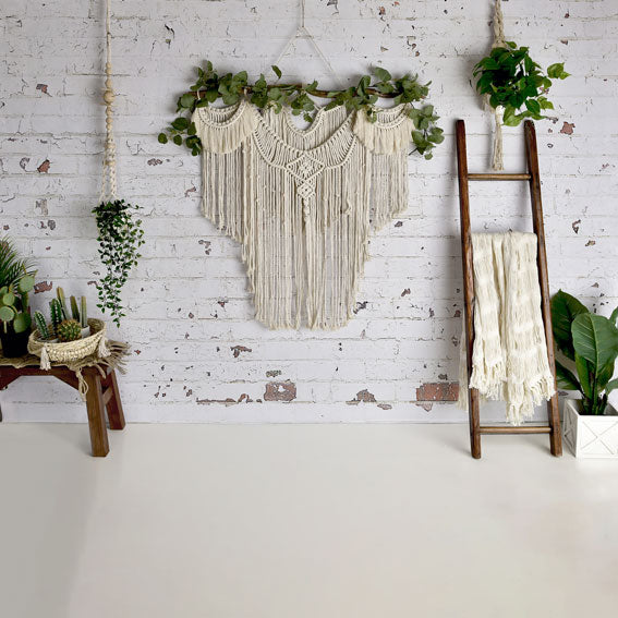 Kate Boho Macrame Schlafzimmerwand Hintergrund Entworfen von Mandy Ringe Photography - Kate Backdrop.de