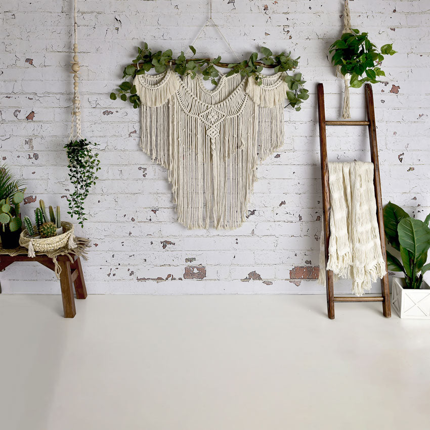 Kate Boho Macrame Schlafzimmerwand Hintergrund Entworfen von Mandy Ringe Photography - Kate Backdrop.de