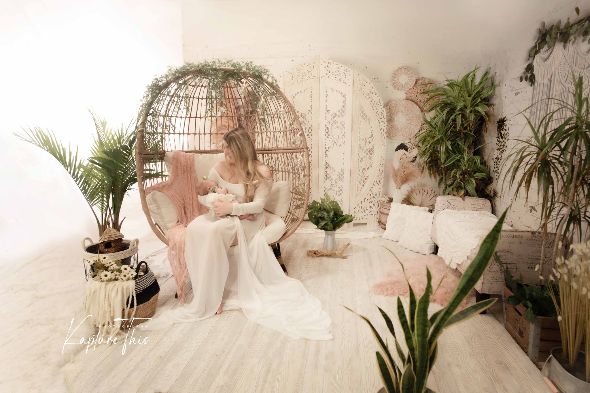 Kate Boho Macrame Schlafzimmerwand Hintergrund Entworfen von Mandy Ringe Photography - Kate Backdrop.de