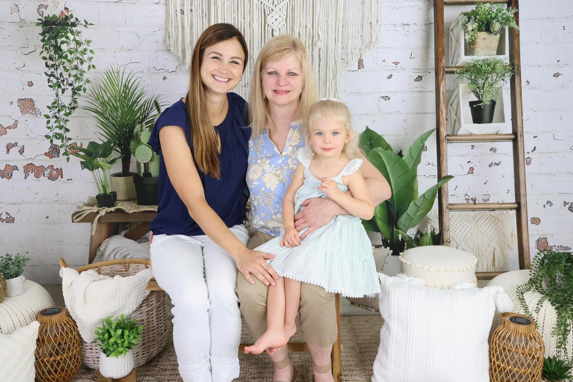 Kate Frühling Boho Macrame Zimmer Hintergrund Entworfen von Mandy Ringe Photography - Kate Backdrop.de