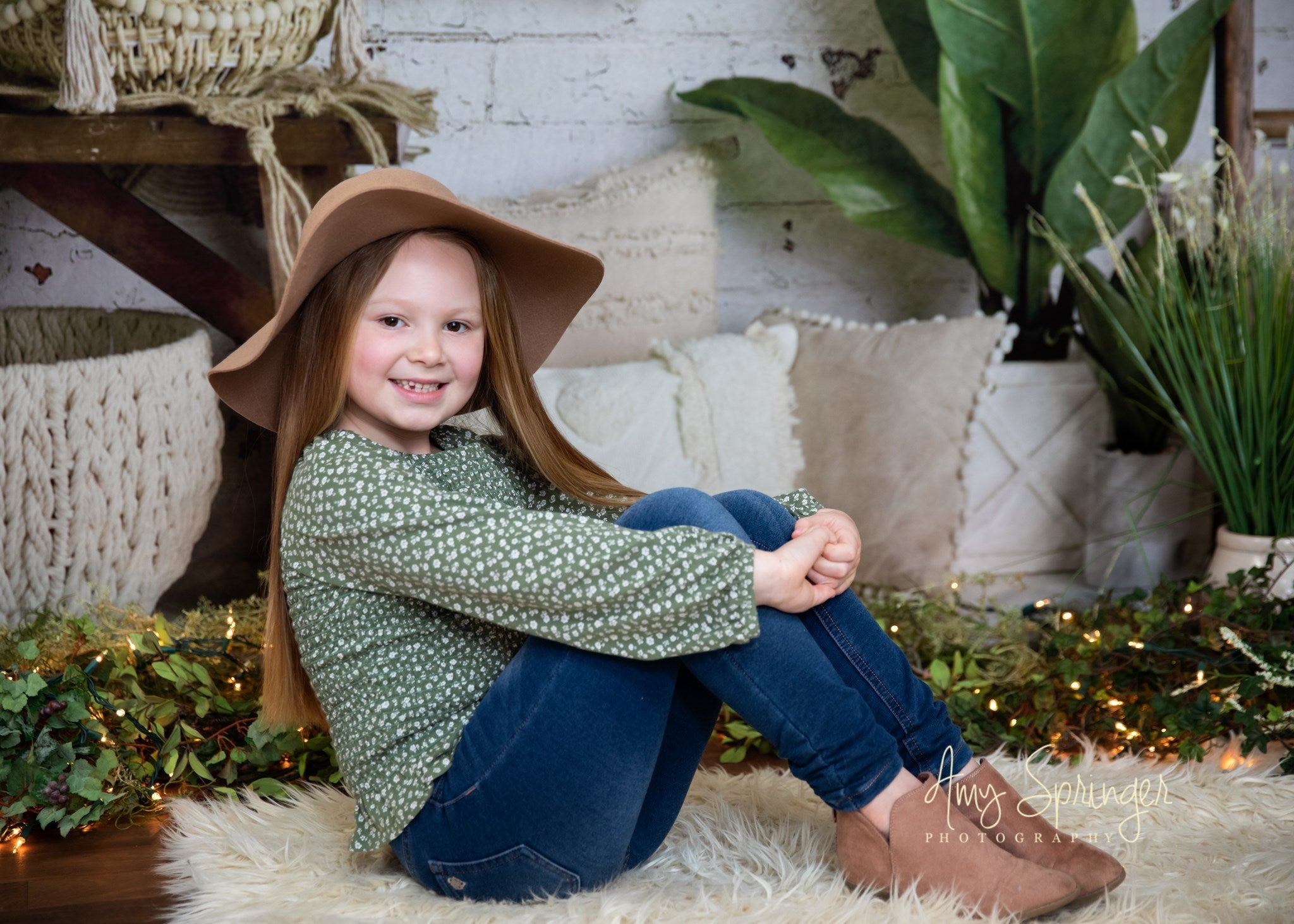 Kate Frühling Boho Macrame Zimmer Hintergrund Entworfen von Mandy Ringe Photography - Kate Backdrop.de
